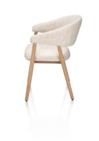 Kira, fauteuil, tissu Luton, cadre chêne natural - Image 3