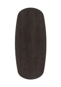 Caletta, eetkamertafel ovaal 240 x 105 cm. - eiken blad - centrale teenpoot zwart - Basalt - Afbeelding 2