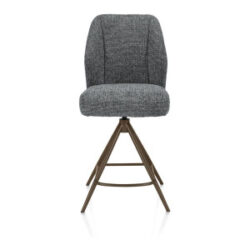 Baya, barstoel - draaibaar - steelbrown - pocketvering - stof Sevilla - Antraciet