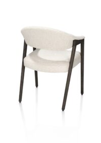 Zaya, Armstoel eiken basalt, stof Sevilla, incl. Nosag - Creme - Afbeelding 3