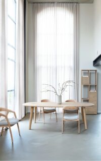 Odda, table 230 x 110 cm - oval - pied bois - natural - Image 2