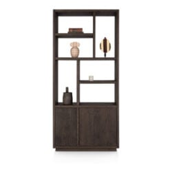 Gijon, bibliotheque 100 cm - 4-portes + 6-niches