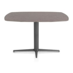 Saluti, bartafel ovaal 150 x 105 cm. - centrale teenpoot - grafiet - Lava