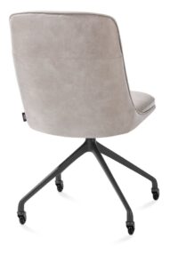 Mateo, chaise - roulettes - graphite - Pala - Gris clair - Image 3