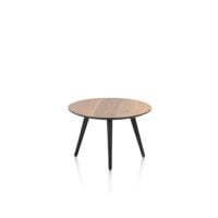Maze, table basse ronde 60 cm - hauteur 39 cm - Railway brown