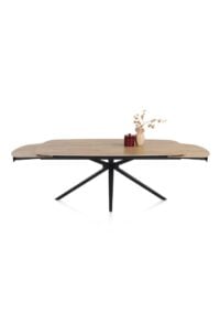 Lattina, Table &agrave; rallonge 200 (+ 2 x 50 cm.) x 100 cm. - Ceramic oak natural - Image 3