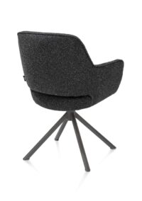 Kian, chaise à accoudoirs - pivotant - graphite - tissu Cloudy - Anthracite - Image 3