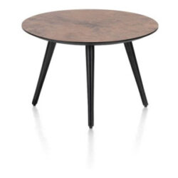 Maze, salontafel rond 60 cm - hoogte 39 cm - Roest