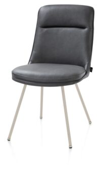 Mateo, chaise - 4-pieds - crème - Pala - Anthracite - Image 2