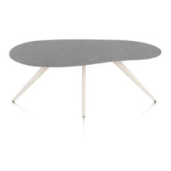 Saluti, table organic 180 x 120 cm. - 4 pieds - crème - Anthracite