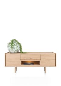Valgard, buffet bas160 cm - 2-portes + 1-tiroir + 1-niche (+ LED)