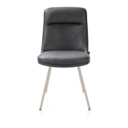 Mateo, chaise - 4-pieds - crème - Pala - Anthracite