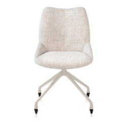 Mats, chaise - roulettes - creme - Luton - Creme