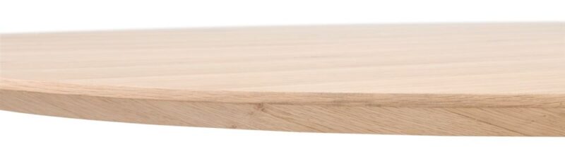 Caletta, Eetkamertafel Ovaal 240 X 105 Cm. - Eiken Blad - Centrale Teenpoot Grafiet - Natural - Afbeelding 2