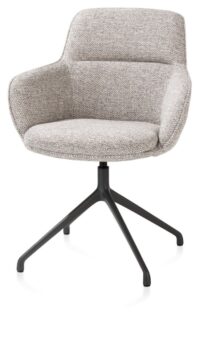 Mateo, chaise à accoudoirs - pivotante - graphite - Bellini - Caillou - Image 2