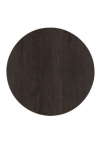 Caletta, eetkamertafel rond 120 cm. - eiken blad - centrale teenpoot zwart - Basalt - Afbeelding 3