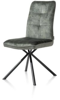Milva, chaise - pieds noir + poignee - combi Pala/Karese - Vert - Image 2