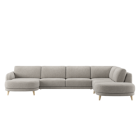 Manciano, canapé en U - tissu Vada - Beige