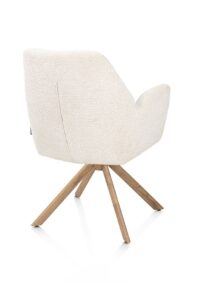 Baya, armstoel - draaibaar + relax - naturel - pocketvering - stof Sevilla - Creme - Afbeelding 2
