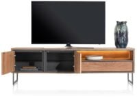 Trapani, buffet bas 200 cm - 2-portes + 1-tiroir + 1-niche (+ LED) - Image 3