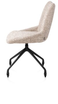 Mats, chaise - roulettes - rough off black - Luton - Cuivre - Image 3
