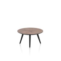 Maze, table basse ronde 60 cm - hauteur 32 cm - Rouille
