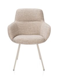 Mateo, chaise à accoudoirs - crème - Bellini - Creme
