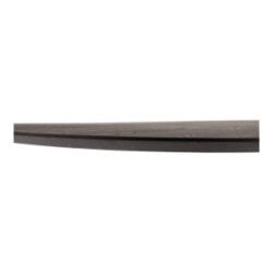 Caletta, table ovale 240 x 105 cm. - plateau en chêne - pied central en croix noir - Basalt