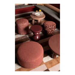 Renaro pouf H45cm - Bordeaux