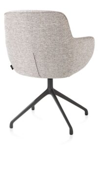 Mateo, chaise à accoudoirs - pivotante - graphite - Bellini - Caillou - Image 3