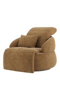 Hollywood, Homecinema fauteuil pivotant xl, dos r&eacute;glable, &eacute;lectrique repose - Image 3