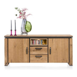 Farmland, dressoir 180 cm - 2-deuren + 2-laden + 1-niche (+ LED)