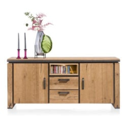 Farmland, buffet 180 cm - 2-portes + 2-tiroirs + 1-niche (+ LED)