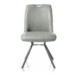 Michiel, chaise - piétement pivotant - poignée - tissu Pala - Vert