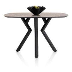 Masura, bartafel ovaal - 150 x 105 cm - (hoogte 92 cm) - Roest