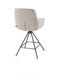 Mateo, chaise de bar - 4 pieds - graphite - Bellini - Caillou - Image 3