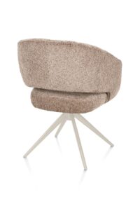 Isla, armstoel - vast - crème - stof Valencia - Taupe - Afbeelding 3