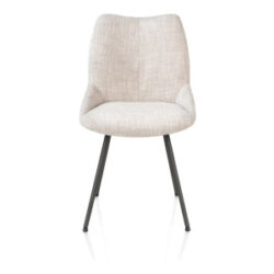 Mats, chaise - 4 pieds - graphite - Luton - Creme