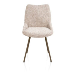 Mats, chaise - 4 pieds - steelbrown - Luton - Cuivre