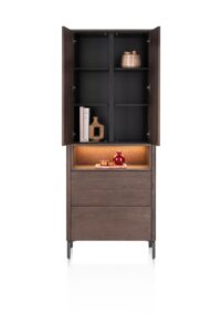 Trenton, Armoire de rangement 75 cm. - 2 portes + 2 tiroirs - Clay - Image 2