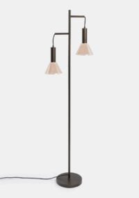 Tibbs vloerlamp 2*G9 - Bruin