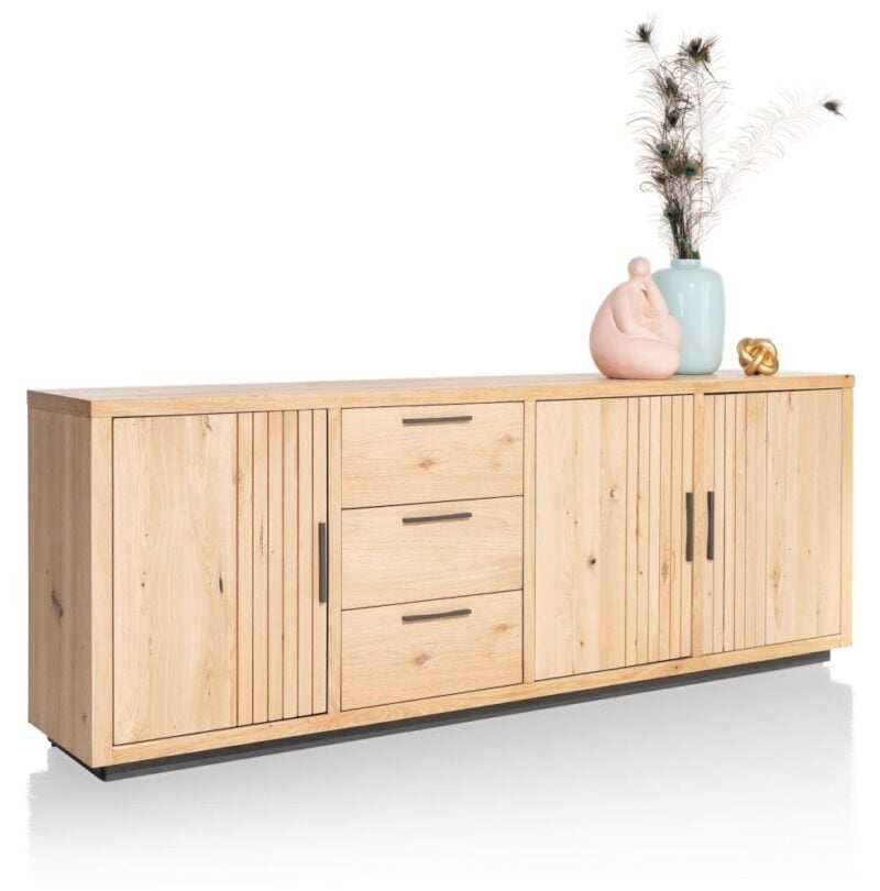 Pavie, Buffet 240 Cm - 3-Portes + 3-Tiroirs - Natural - Image 2