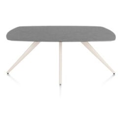Saluti, eetkamertafel ovaal 180 x 105 cm. - 4 poot - cr&egrave;me - Antraciet