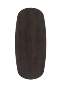 Caletta, eetkamertafel ovaal 240 x 105 cm. - eiken blad - centrale teenpoot grafiet - Basalt