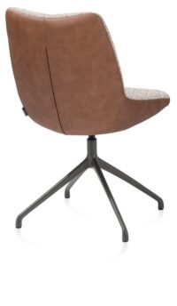 Mats, chaise - pivotante - graphite - Pala cognac + Luton cuivre - Image 2