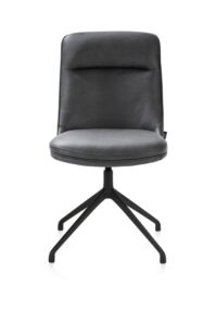 Mateo, chaise - pivotante - rough off black - Pala - Anthracite