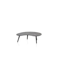 Maze, table basse 100 x 59 cm - forme haricot - hauteur 32 cm - Anthracite