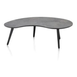 Maze, salontafel 100 x 59 cm - niervormig - hoogte 32 cm - Antraciet
