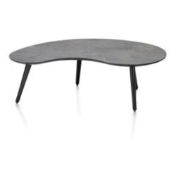 Maze, table basse 100 x 59 cm - forme haricot - hauteur 32 cm - Anthracite