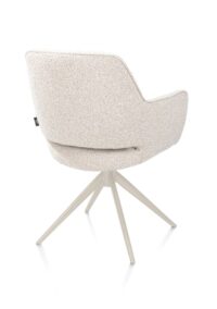 Kian, chaise à accoudoirs - pivotant - crème - tissu Cloudy - beige - Image 3